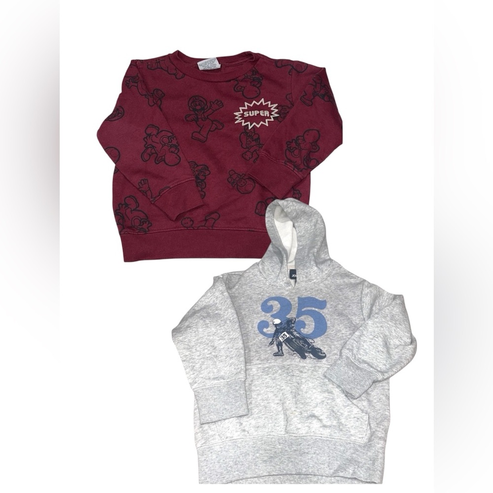 Kids sweater bundle Joe Boxer & super Mario sweater